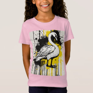 T-Shirt Grâce dorée en monochrome