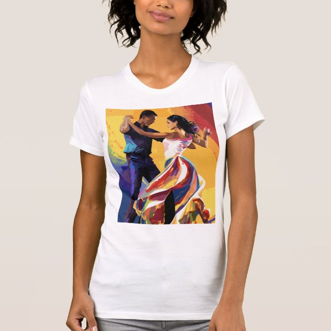 T-shirt Grace in Motion : Esprit flamenco" (Devant)