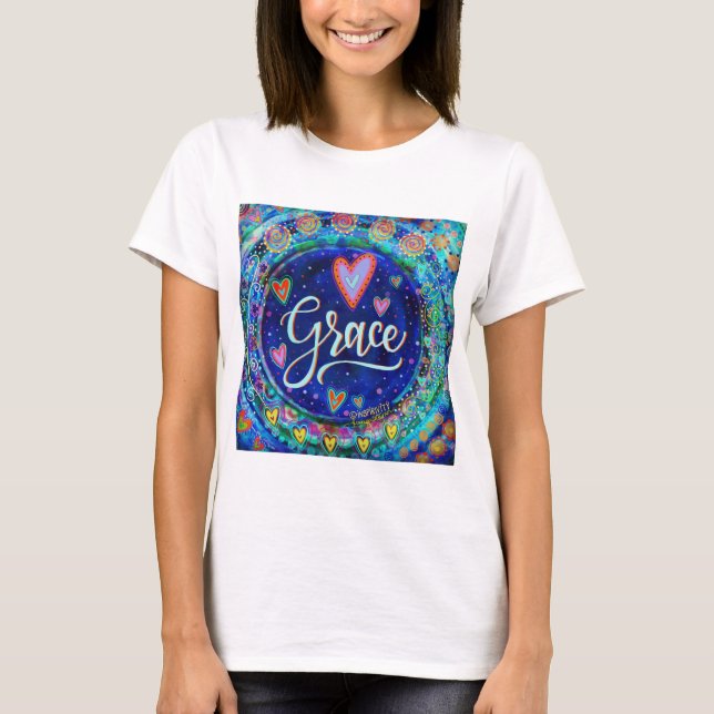 T-shirt "Grace" UN MOT Inspiribilité (Devant)