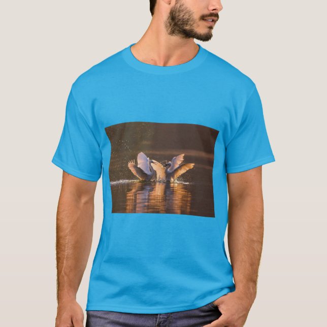 T-shirt Graceful Birds & Feathered Wings (Devant)