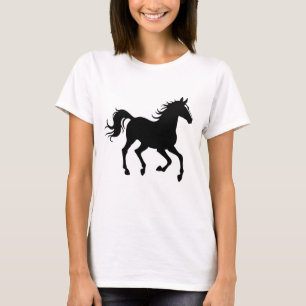T-shirt Graceful Horse Silhouette en motion