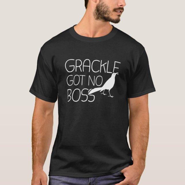 T-shirt Grackt Gots No Boss Grackt Bird (Devant)
