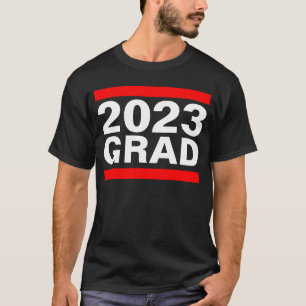T-shirt Grad 2023 Noir Rouge Blanc Cool Blocage