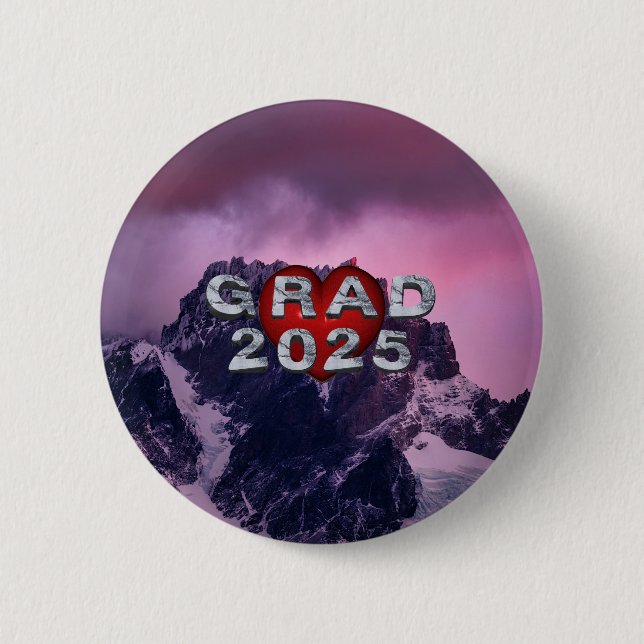 T-SHIRT Grad 2025 Button (Vorderseite)