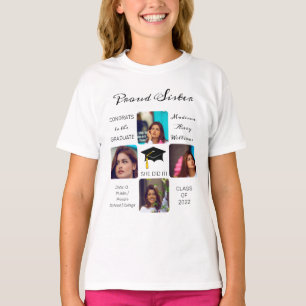 T-shirt Grad Casquette Multiphoto Grad Keepsaké Fier Soeur