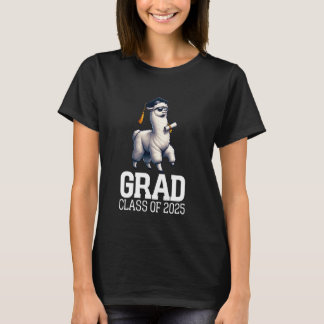 T-shirt Grad Class Of 2025 Llama Funny Alpaca Graduation G