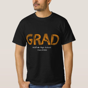 T-shirt Grad Grad Grad tendance Graduation personnalisée T