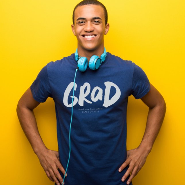 T-shirt Grad Grad moderne tendance graduation personnalisé (Créateur téléchargé)