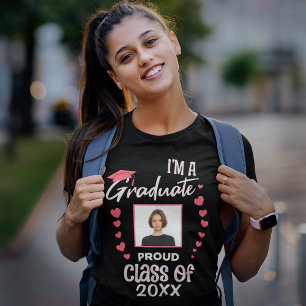T-shirt Graduate Grad Photo Graduate Classe de Graduation 