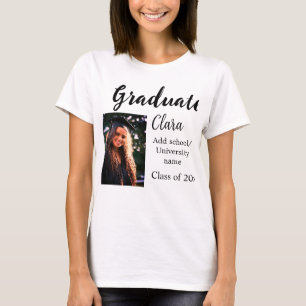 T-shirt Graduation ajouter nom classe de 20xx félicitation