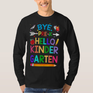 T-shirt Graduation Bye Pré K Bonjour maternelle Retour À S