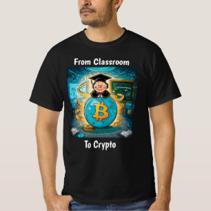 T-shirt Graduation de crypto-monnaie Noir personnalisé
