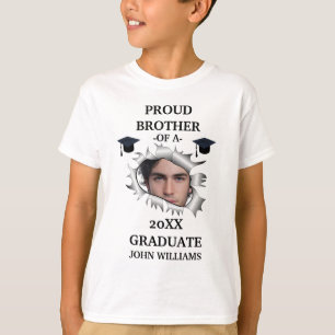 T-shirt Graduation de trou personnalisé nom photo modèle T