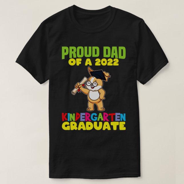 T-shirt Graduation Fier Papa 2022 Maternelle 13 (Design devant)