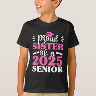 T-shirt Graduation Fier Soeur D'Une Chemise Supérieure Cl