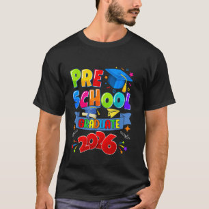 T-shirt Graduation préscolaire 2026 Pré-k Graduate Kids Bo