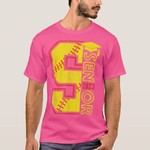 T-shirt Graduation Senior Class 2022 Graduate Softball Pla