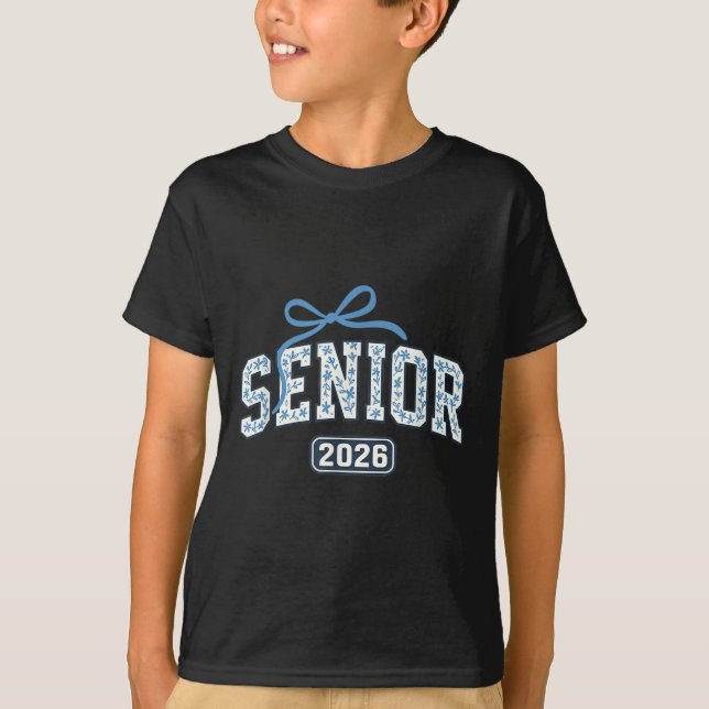 T-shirt Graduation supérieure 2026 Floral Pattern (Devant)