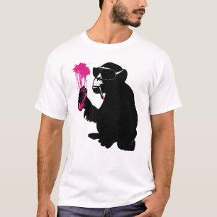 T-shirt graffi monkey
