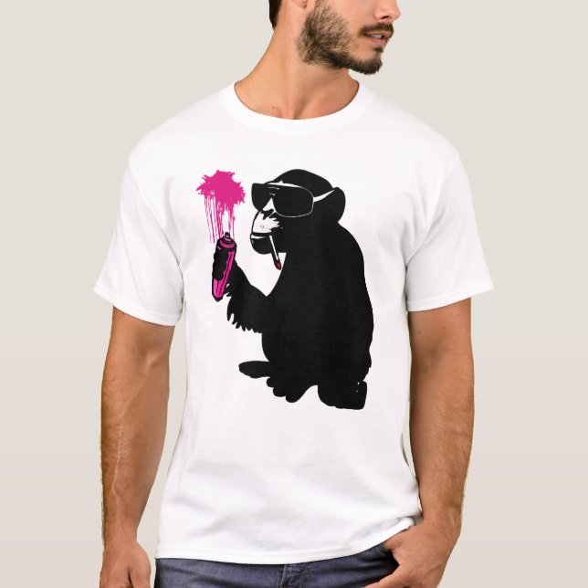 T-shirt graffi monkey (Devant)
