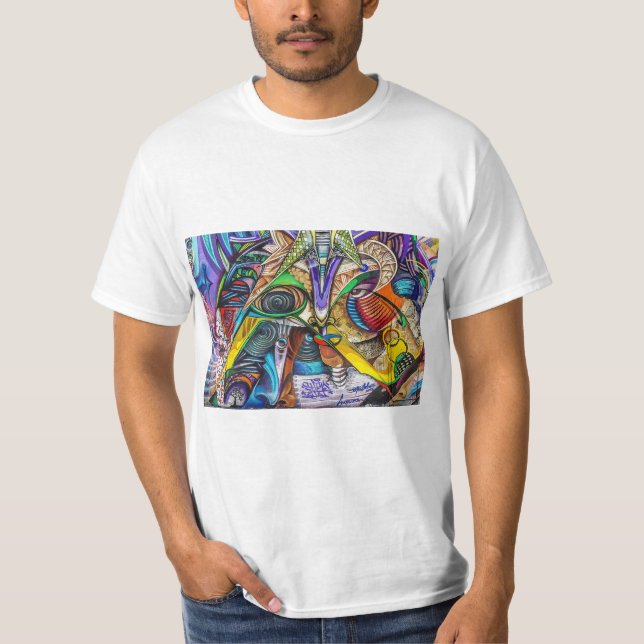 T-shirt Graffiti abstrait (Devant)