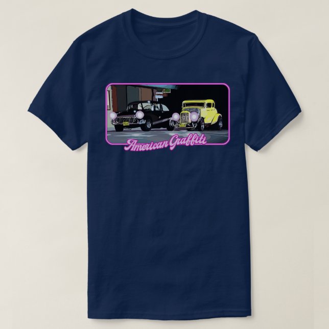 T-shirt Graffiti américain Milner contre Falfa (Design devant)