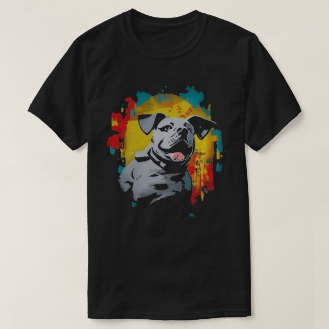 T-shirt Graffiti Chien (Design devant)