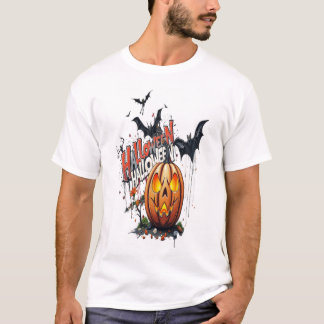 T-Shirt graffiti d'art de citrouille d'Halloween
