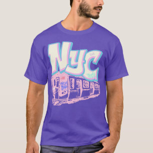 T-shirt graffiti de train de new york