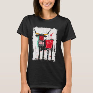 T-shirt Graffiti d'homme de vache