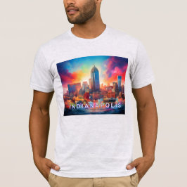 T-shirt Graffiti d'Indianapolis Skyline