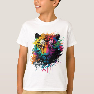 T-shirt Graffiti en encre de tigre