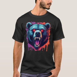 T-shirt Graffiti Grizzly Bear Urban Streetwear Tee