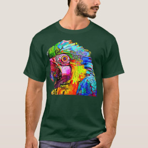 T-shirt Graffiti impressionniste Parrot Bird Art Abstrait
