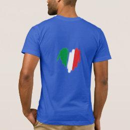 T-shirt Graffiti italien pulvérisé Graphique de coeur