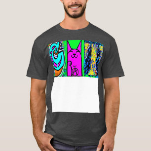 T-shirt Graffiti Lucky Cat Art
