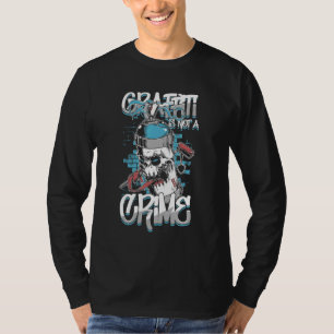 T-shirt Graffiti No Crime Vandale Urban Art Spray