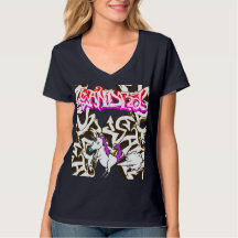 Graffiti Nom Sandra & uniqorn Farting T Shirt