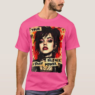 T-shirt Graffiti Punk Girl 90S Grunge Urban Art Distressed