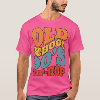 T-shirt Graffiti rétro Hip hop de la vieille école 80S 90S