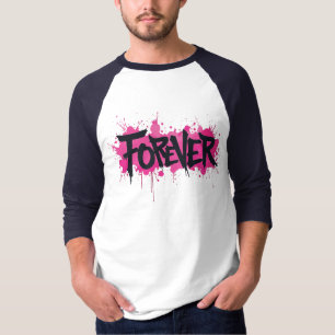 T-shirt Graffiti rose "FOREVER"