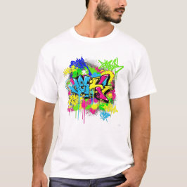 T-shirt Graffiti Splash Art - Style urbain