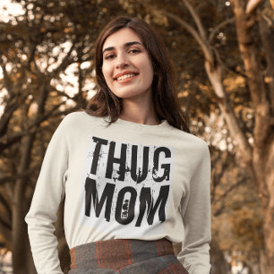T-shirt Graffiti THUG MOM