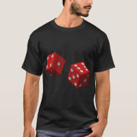 T - Shirt-Grafikdesign mit Würfel-Foto