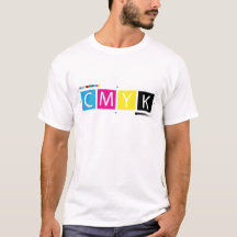 T-Shirt Grafikdesigner CMYK Vorpress-Farben