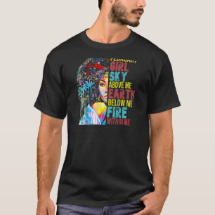 T-shirt Grafitti Février Fille Africaine Américaine Bla