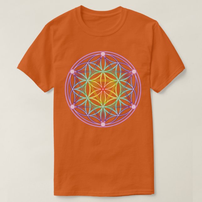 T-shirt Graine de vie arc-en-ciel (Design devant)