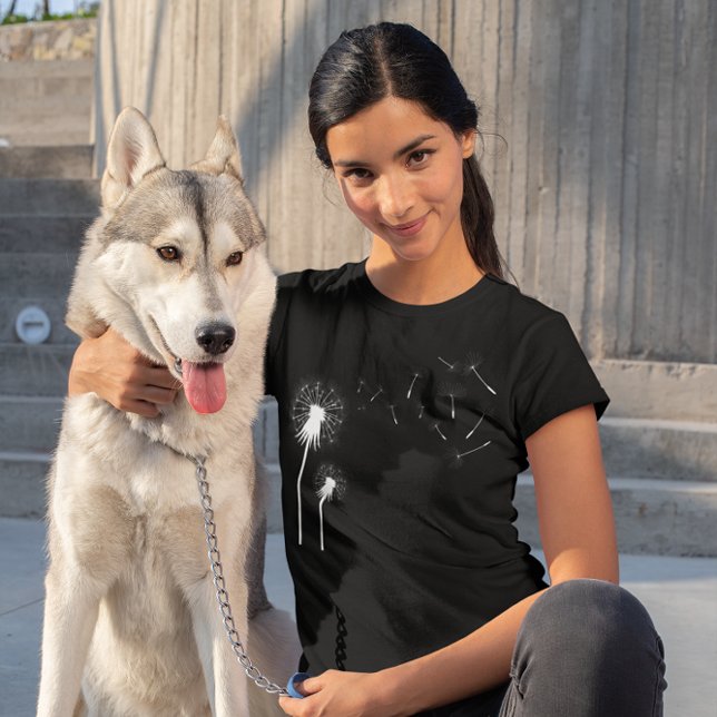 T-shirt Graines de Dandelion soufflées au vent Florales na (Créateur téléchargé)