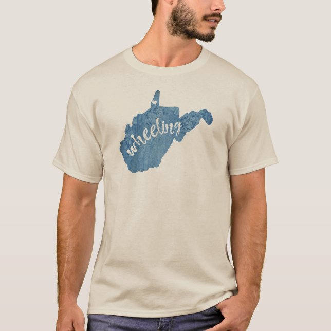 T-shirt Grains de bois de Virginie occidentale (Devant)