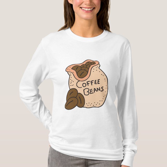 T-shirt grains de café (Devant)